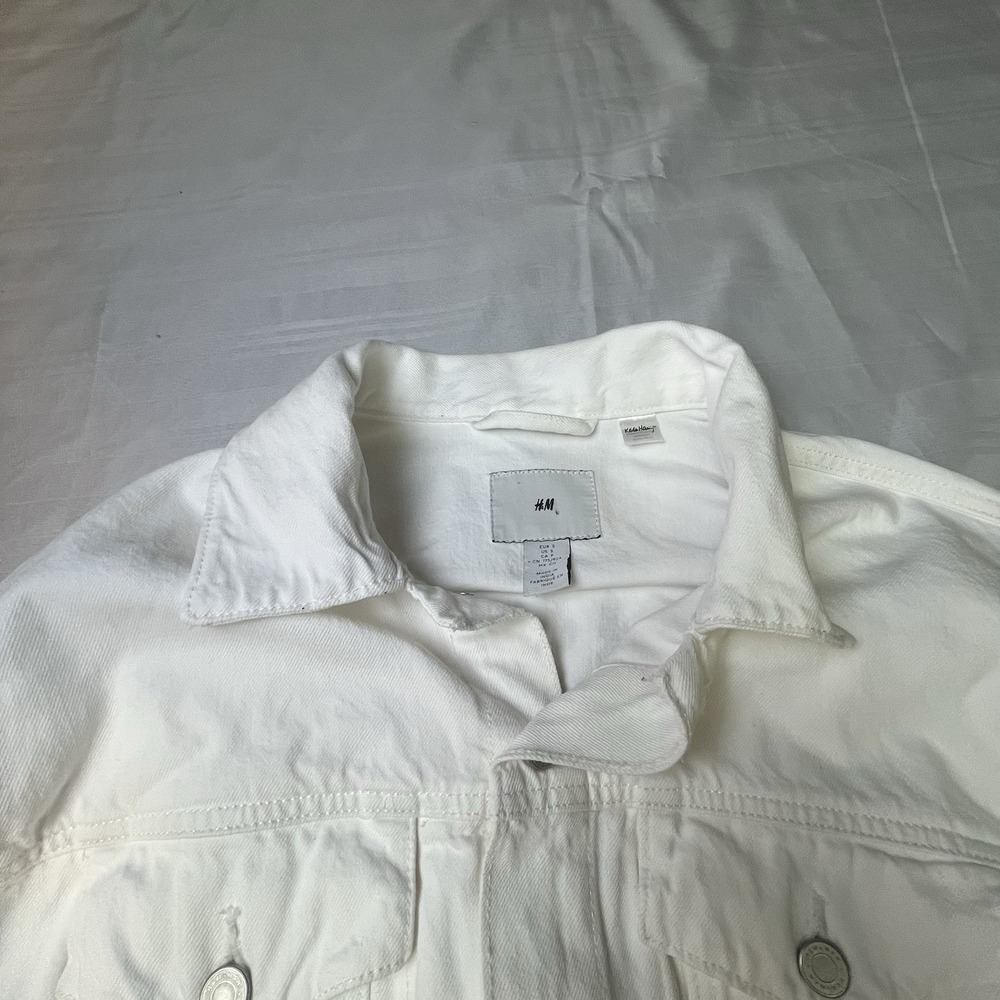 Keith Haring Jacket H&M Limited Edition Mens Size Small Denim Relaxed White - Picture 11 of 14